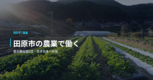 田原市の農業で働く｜産出額全国2位・花き日本一の街